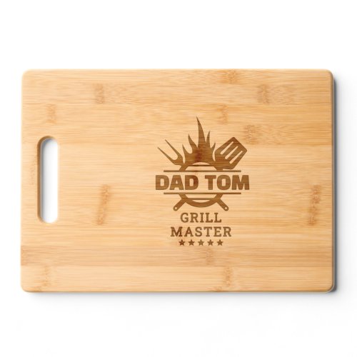 Grill Master personalized dad gift Cutting Board