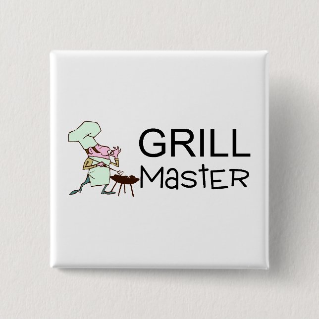 Grill Master Pinback Button (Front)