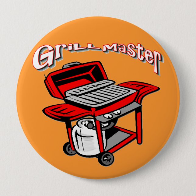 Grill Master Pinback Button (Front)