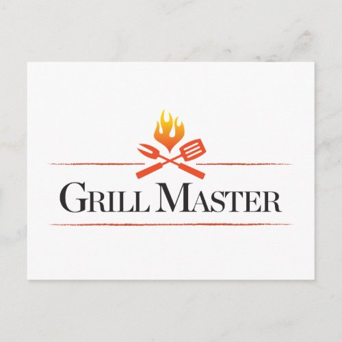 Grill Master Postcard