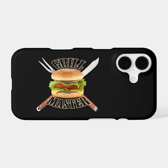 Grill Master Saying Barbecue BBQ Design iPhone Case (Back Horizontal)