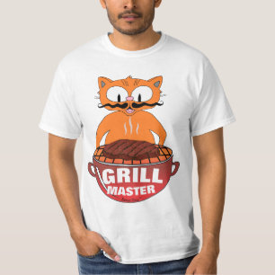 GRILL MASTER Señor Gato™ Grilling BBQ Funny T-Shirt
