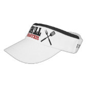 Grill Master sun visor cap for BBQ chef (Angled)