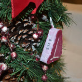 Grill Master T-bone Steak Holiday Ornament (Top)