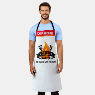 Grill Master   The Man   Myth   Legend Master Chef Apron