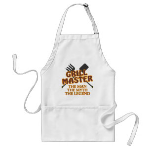 GRILL MASTER - THE MAN THE MYTH THE LEGEND ADULT APRON