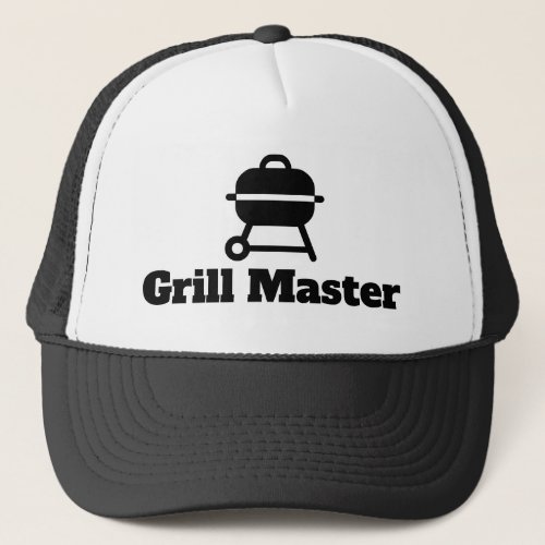 Grill Master trucker hat for chef at BBQ party