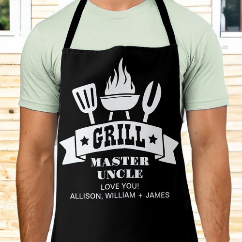 Grill Master Uncle Black Apron