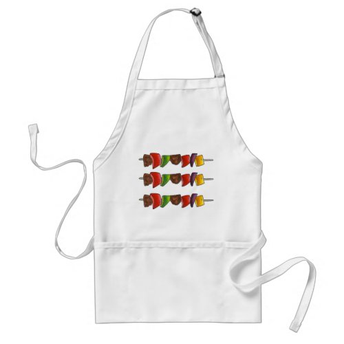 Grill Master Vegetable Beef Shish Kebab Food Cook Adult Apron