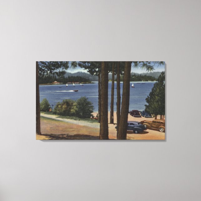 Grill Point View of Lake Canvas Print (Front)