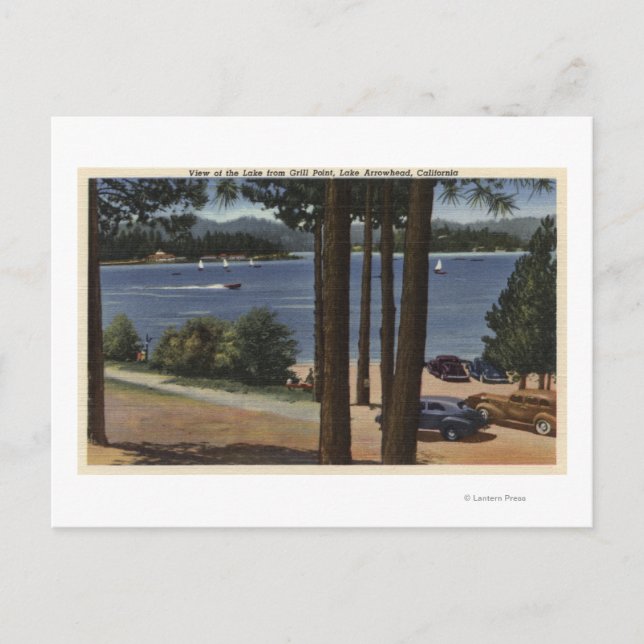 Grill Point View of Lake Postcard (Front)