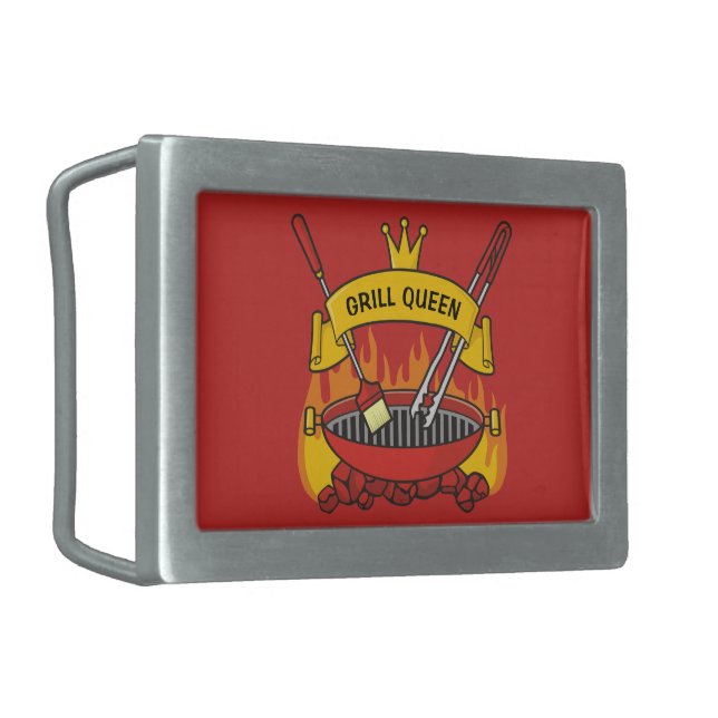 Grill Queen Belt Buckle (Front Left)