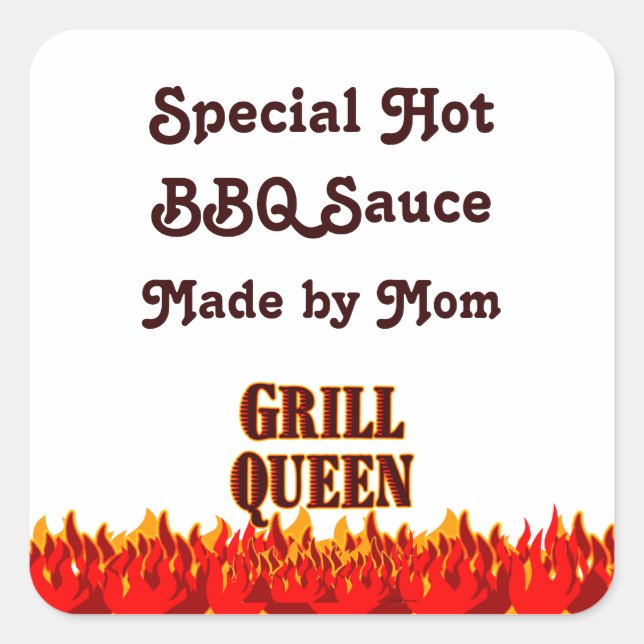 Grill Queen Custom Canning Labels (Front)