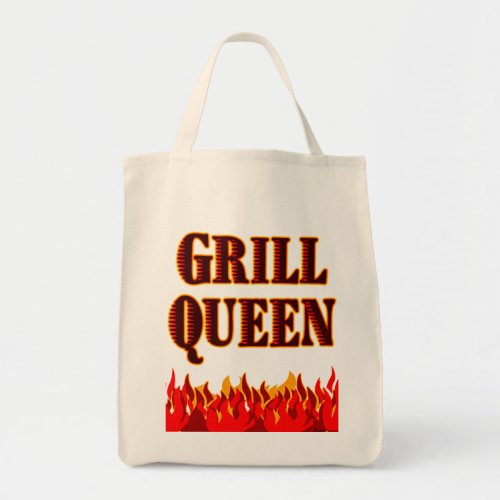Grill Queen Funny BBQ Saying Tote Bag