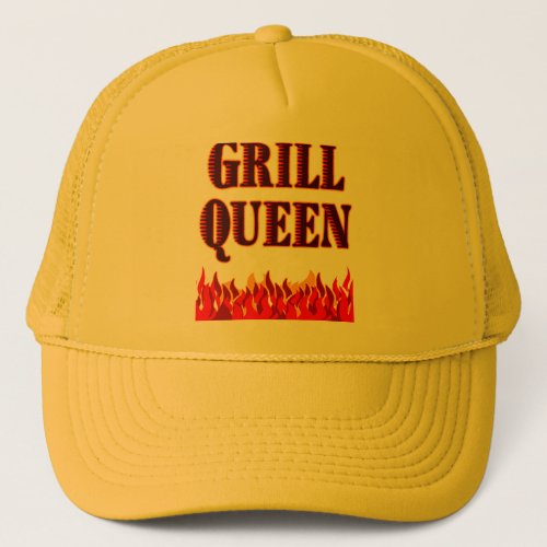 Grill Queen Funny BBQ Saying Trucker Hat
