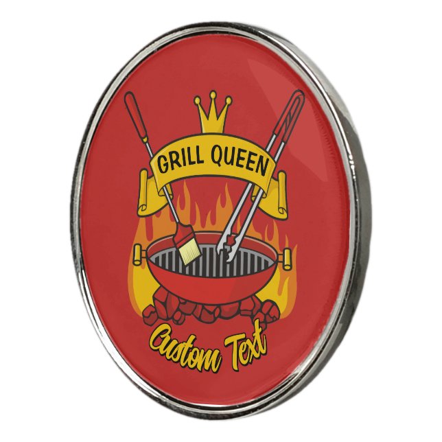 Grill Queen Golf Ball Marker (3/4)