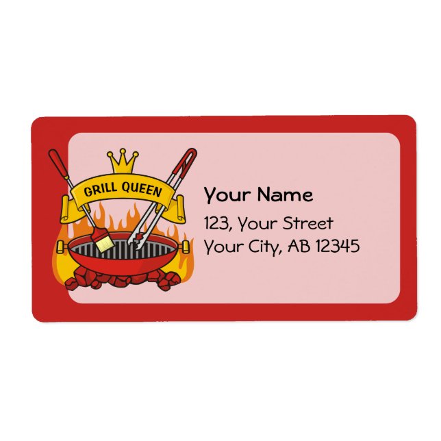 Grill Queen Label (Front)