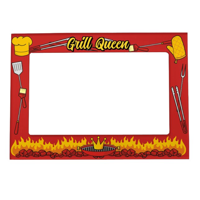Grill Queen Magnetic Picture Frame (Front)