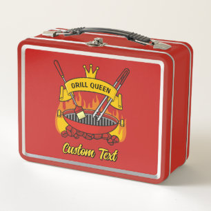 Grill Queen Metal Lunch Box
