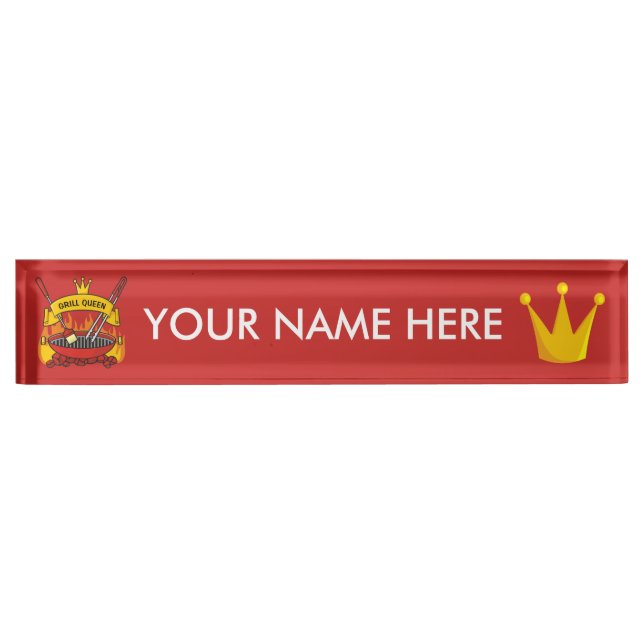 Grill Queen Name Plate (Front)