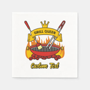 Grill Queen Paper Napkins