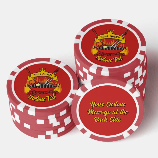 Grill Queen Poker Chips (Stack)