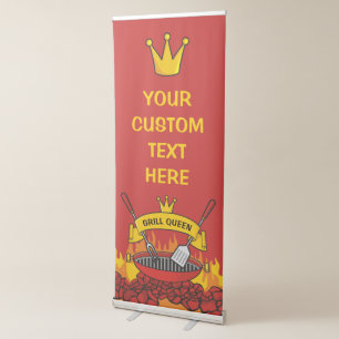 Grill Queen Retractable Banner