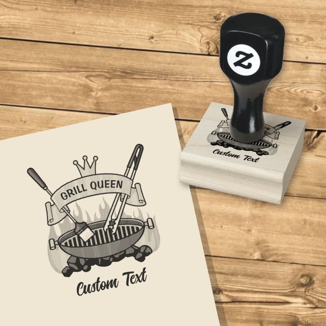 Grill Queen Rubber Stamp (Creator Uploaded)