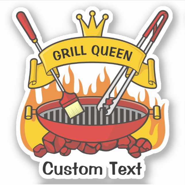 Grill Queen Sticker (Front)