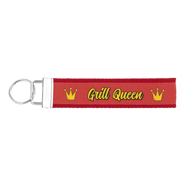 Grill Queen Wrist Keychain (Keys on Left)