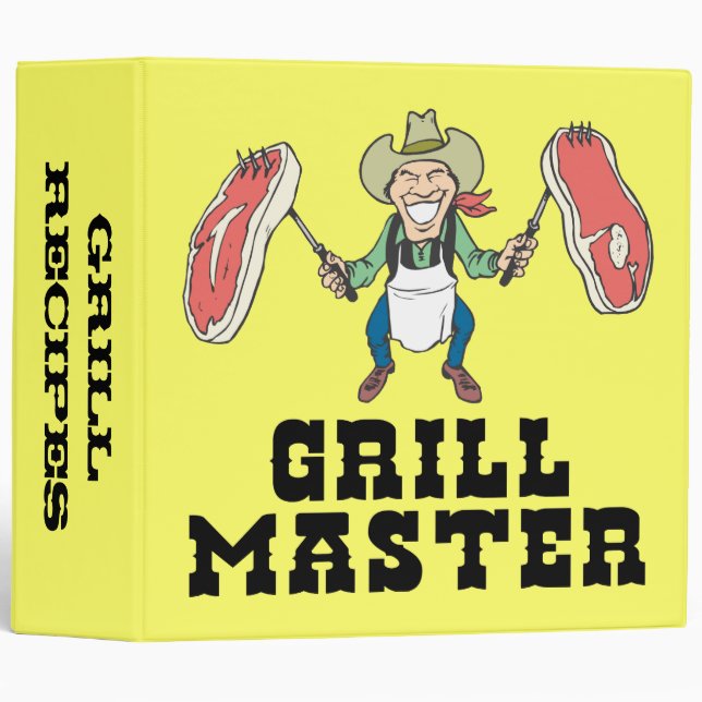 Grill Recipes Binder (Front/Spine)