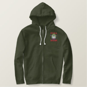 Grill Sargent Barbeque Fun Embroidered Hoodie