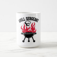 Grill Sergeant BBQ Dad Funny Party