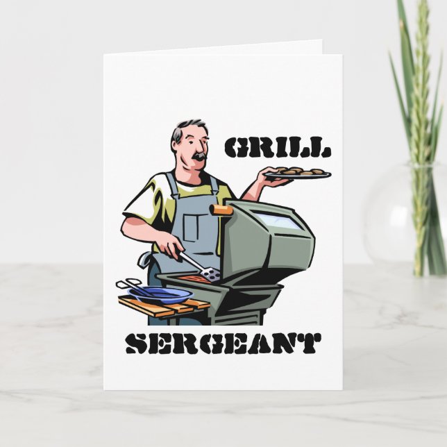 Grill Sergeant Father's Day Card (Front)