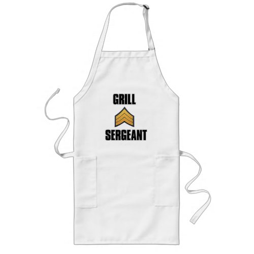 Grill Sergeant funny apron summer bbq grilling fun