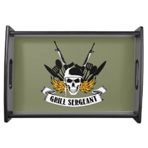 Grill Sergeant Serving Tray