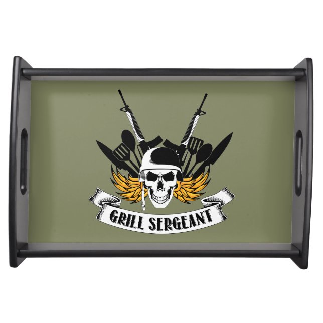 Grill Sergeant Serving Tray (Front)
