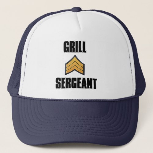 Grill Sergeant summer bbq grilling cookout Trucker Hat
