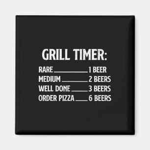 Grill Timer - Bbq Lover Pitmaster Barbecue Grill S Magnet