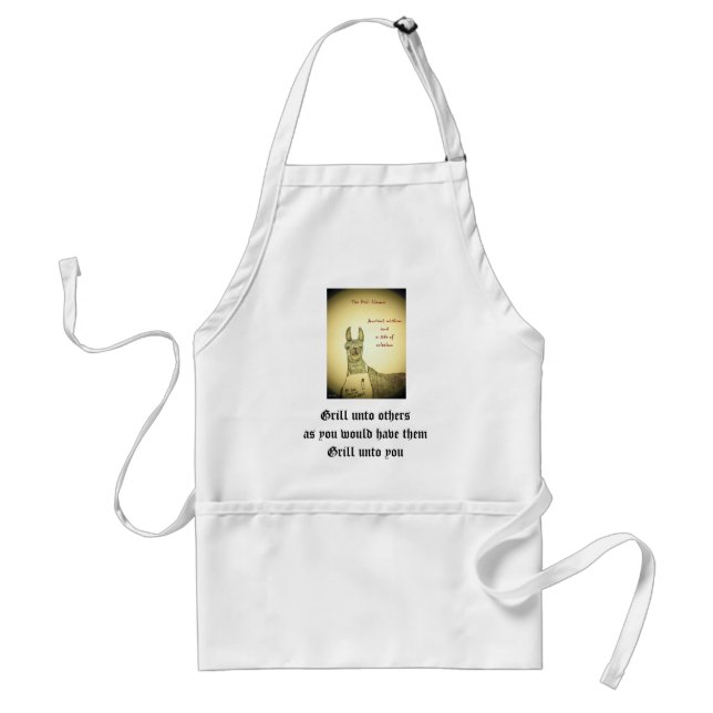Grill unto others... adult apron (Front)