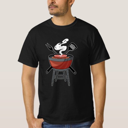 Grill with Meat fork  Spatula T_Shirt