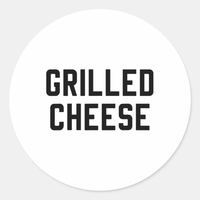 Grilled Cheese And Tomato Soup Matching Costumes F Classic Round Sticker (Front)