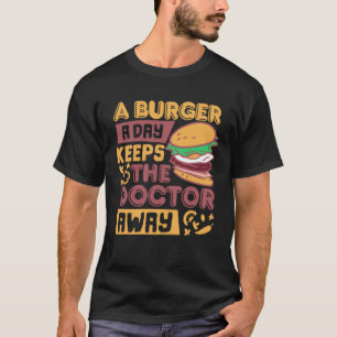 Grilled Cheese Burger Day Fast Food Burger T-Shirt