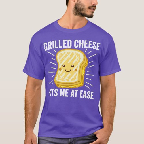 Grilled Cheese Cheesey Comfort Food Sandwich Dark T_Shirt