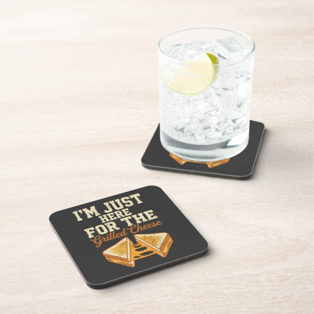 Grilled Cheese Day Beverage Coaster (Right Side)