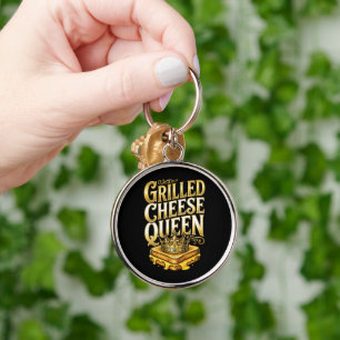 Grilled Cheese Day Keychain