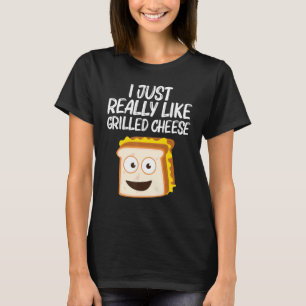Grilled Cheese   Designs Men Women Grilling Foodie T-Shirt