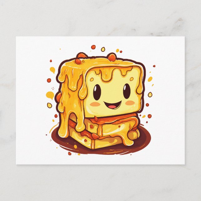 Grilled cheese lover holiday postcard (Front)