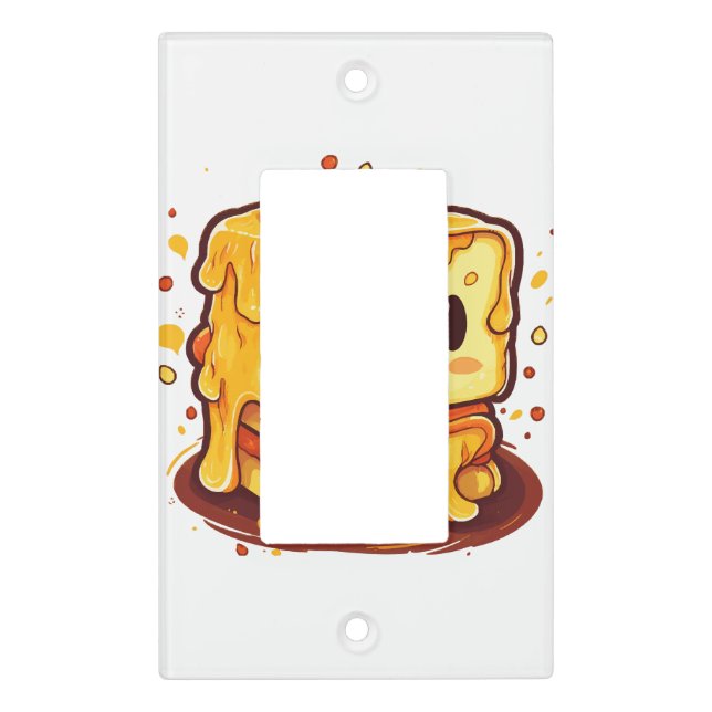 Grilled cheese lover light switch cover (Front)