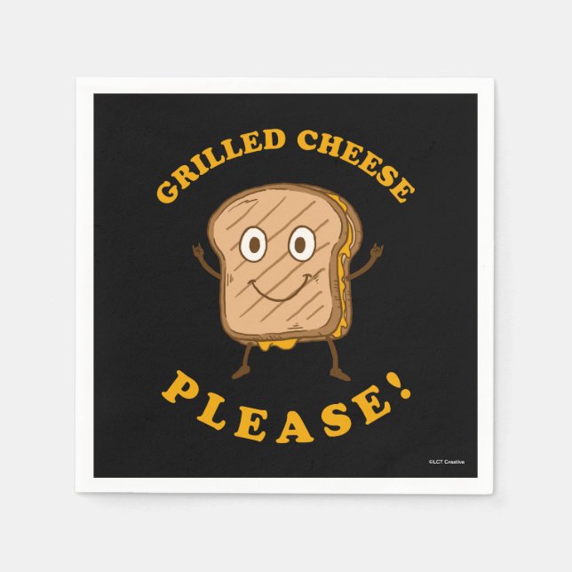 Grilled Cheese Please Napkins (Front)